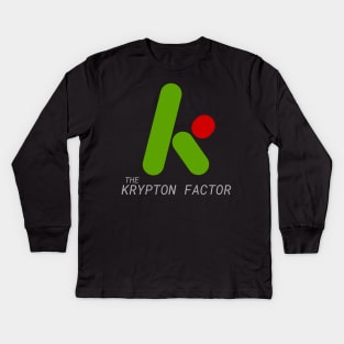 Retro The Kryton Factor Gameshow Kids Long Sleeve T-Shirt